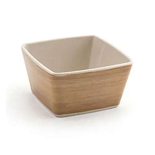 Foh Platewise Bamboo Square Bowl – 5 Oz. Serving Dish 1