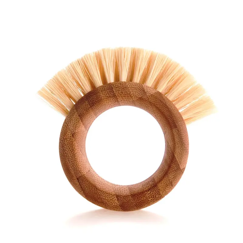 Full Circle The Ring – Eco-Friendly Bamboo Vegetable Brush With Natural Bristles 1