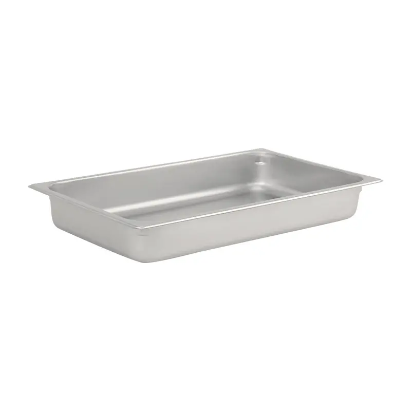 Full-Size Steam Table Pan – 2.5" Depth, Standard Gauge Stainless Steel 1