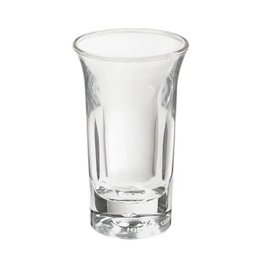 G.E.T. Roc 'N Roll 1 Oz Clear Plastic Tall Shot Glass – 48-Count 1