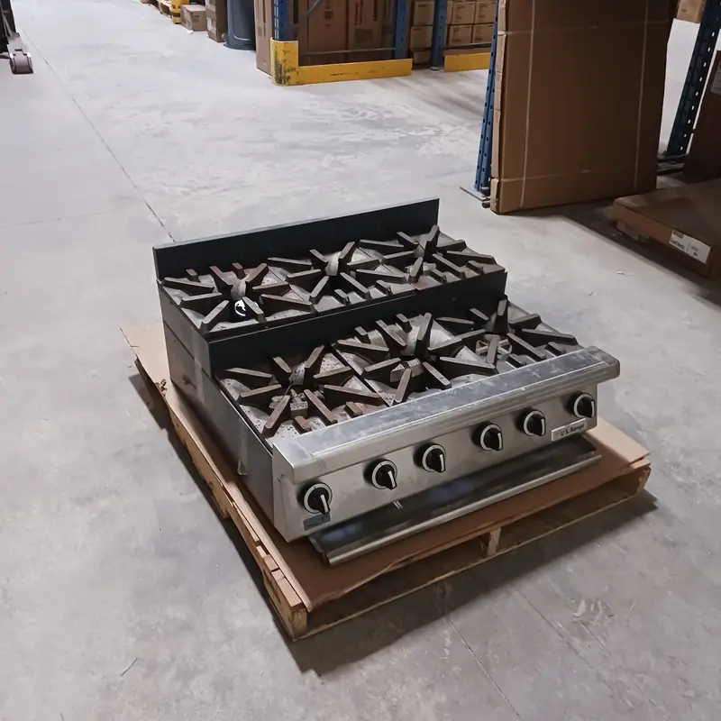 Garland Utog36-Su6 Countertop Gas Range – 6 Burners, Step-Up Design, Natural Gas – Scratch & Dent – Final Clearance 1