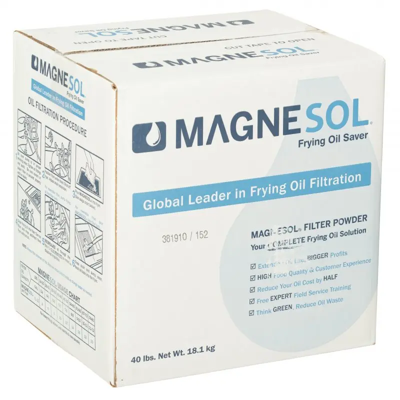 General Filtration Magnesol Fryer Oil Saver – 40 Lb Reusable Oil Treatment 1