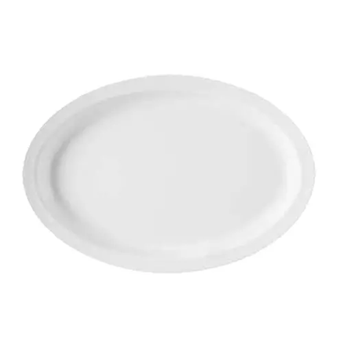 Get Supermel White Oval Melamine Platter – 15.75" X 11" 1