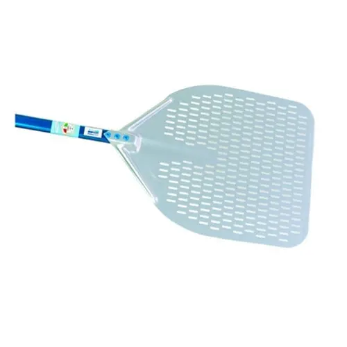 Gi.Metal Azzura Perforated Aluminum Pizza Peel – 14" Blade, 23" Handle 1