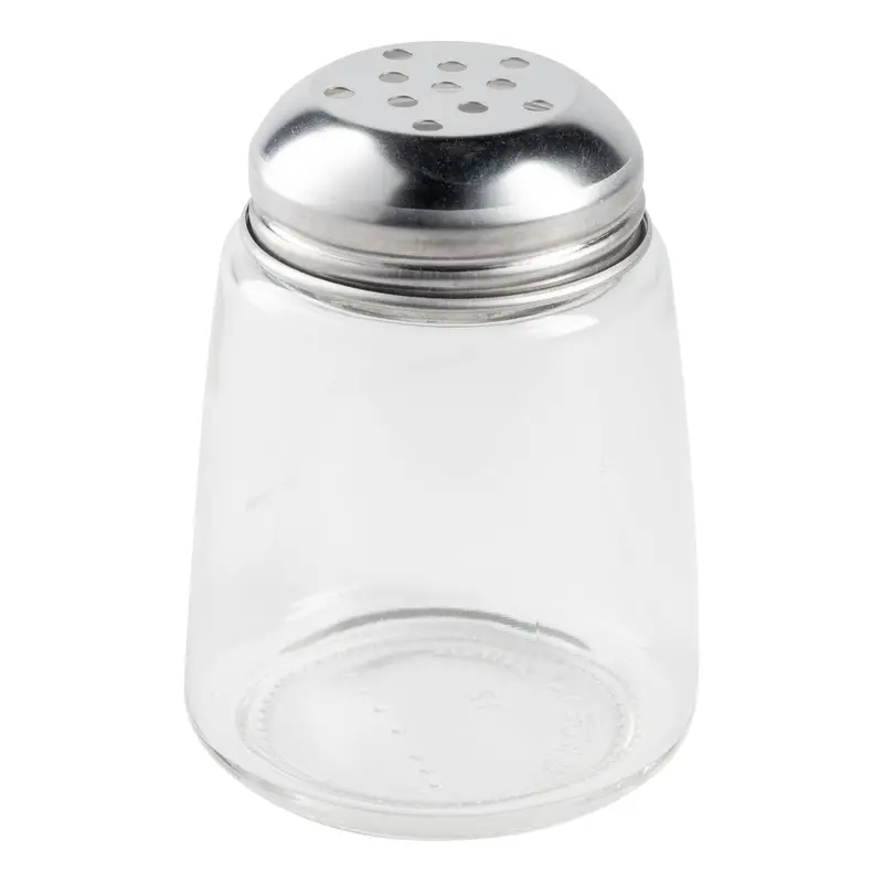 Glass And Stainless Steel 8 Oz Cheese Or Spice Shaker – American Metalcraft 1