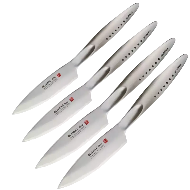Global Sai 4-Piece 4.5-Inch Steak Knife Set (Sai-T01/4) 1