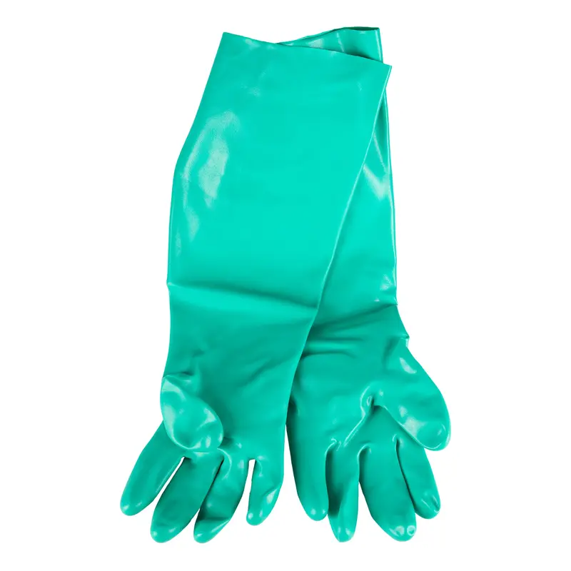 Green 18" Nitrile Protective Gloves – Regional Safety Industrial Grade (Pair) 3