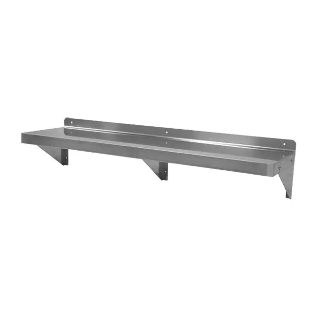 Gsw Stainless Steel Wall-Mount Solid Shelf – 12" X 36" 1