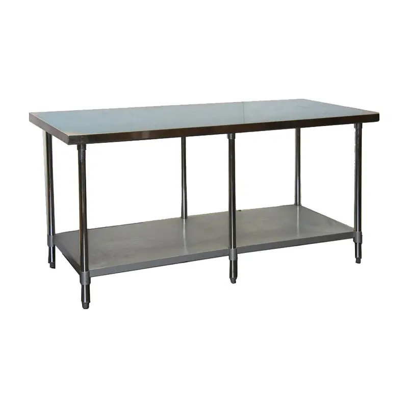 Gsw Wt-Ee3072 72" × 30" Economy Stainless Steel Worktable 1