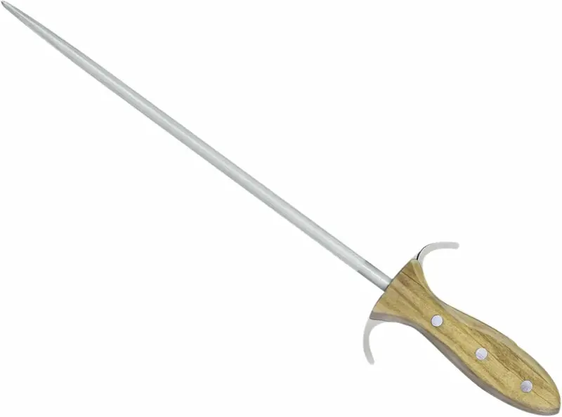 Güde Alpha Olive Series 12-Inch Forged Sharpening Steel With Olivewood Handle 1