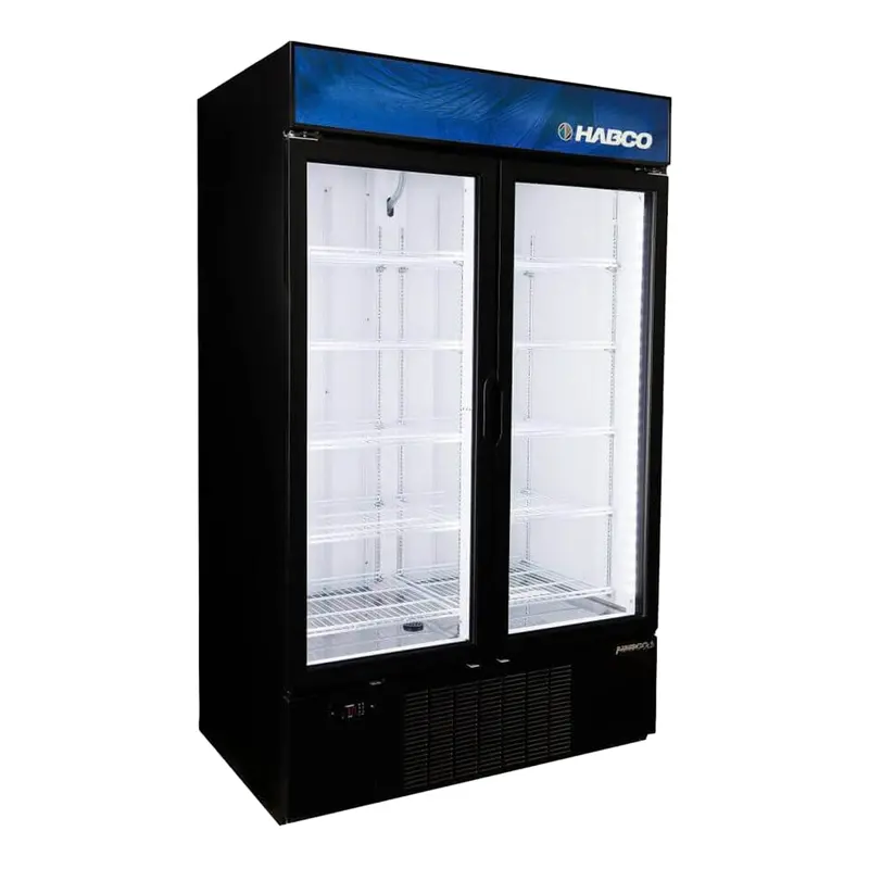 Habco Sf46Hcbxm Double-Glass Swing-Door Merchandiser Freezer – 48", 115V 1