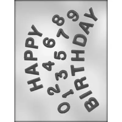 Happy Birthday & Number Chocolate Mold Set – Product #90-12111 1