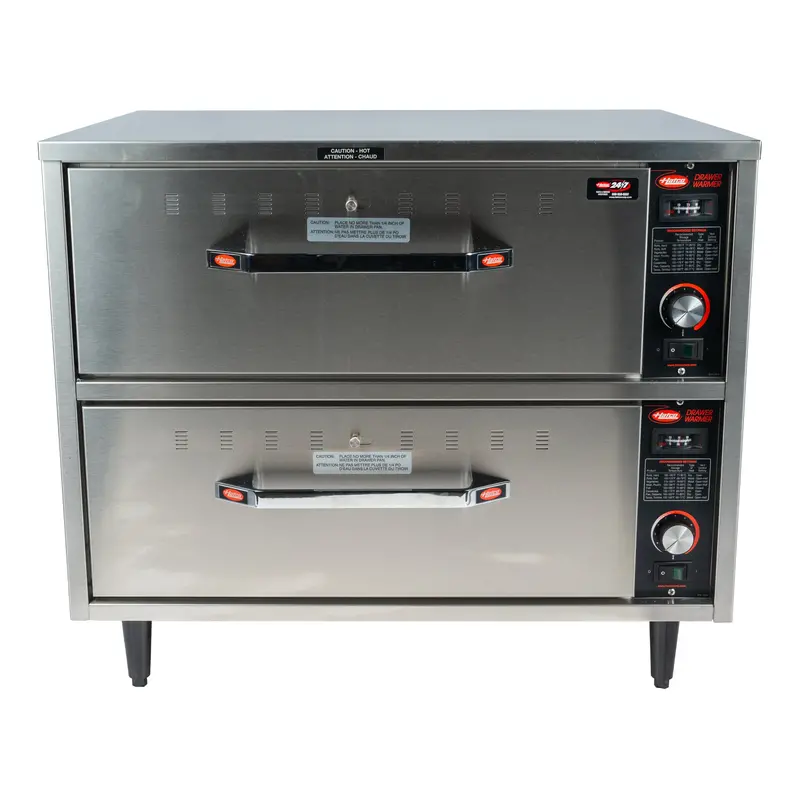 Hatco Hdw-2 Freestanding Dual-Drawer Food Warmer – 120V, Compact Counter Service Unit 1