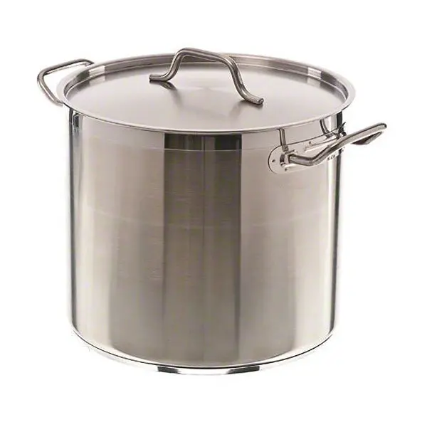 Heavy-Duty 20-Quart Stainless Steel Stock Pot With Lid 1