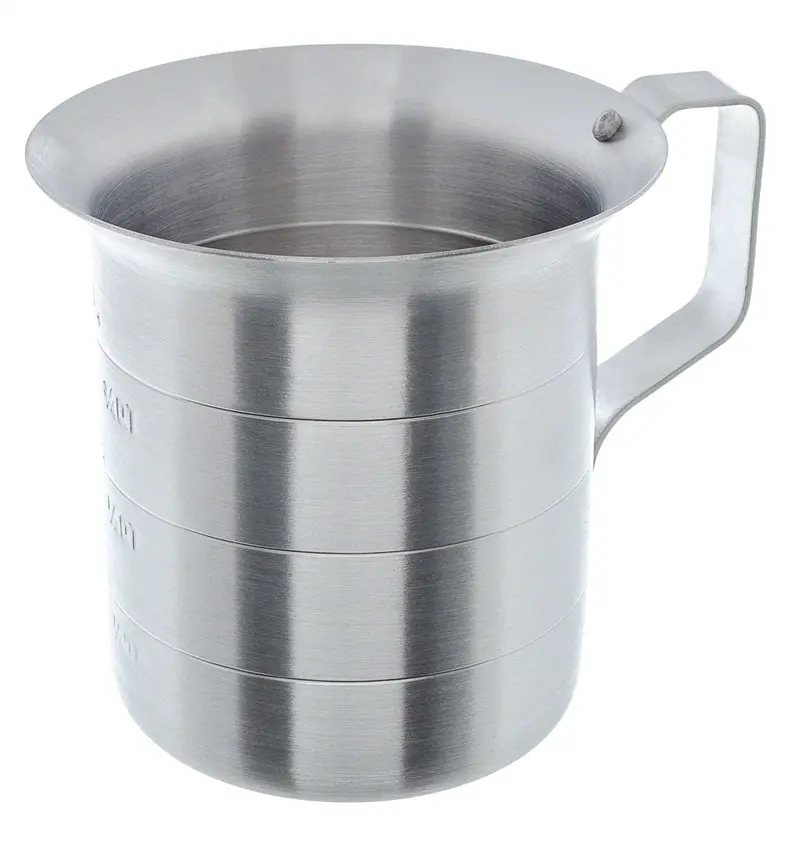Heavy-Duty Aluminum Liquid Measuring Cup – 1 Quart Capacity 1