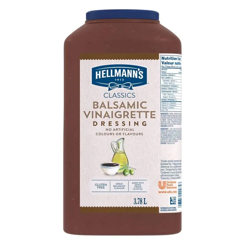 Hellmann'S Balsamic Vinaigrette – 3.78L Premium Bottled Dressing 1