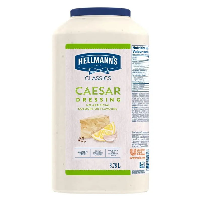 Hellmann'S Classic Caesar Dressing – 3.78L Large Container 1