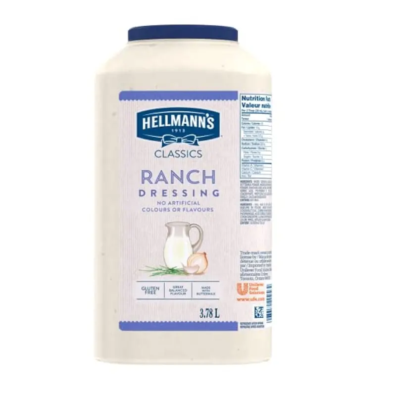Hellmann'S Creamy Ranch Dressing – 3.78L Family-Size Bottle 1