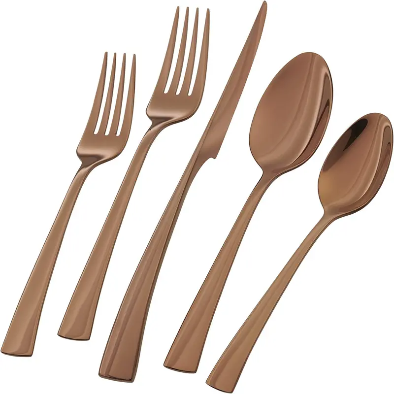 Henckels Zwilling Bellasera Rose Gold 20-Piece Stainless Steel Flatware Set 1