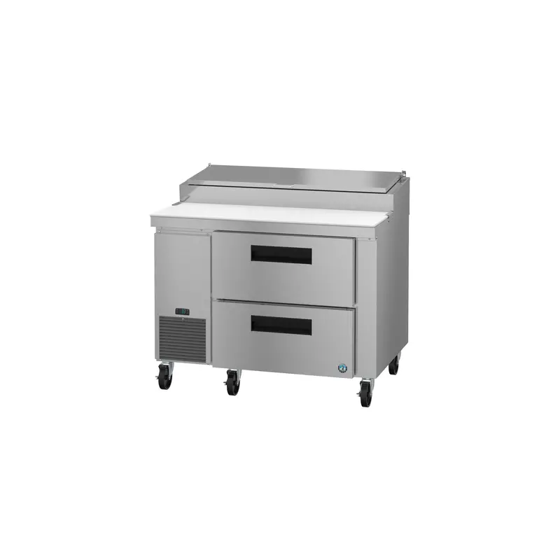 Hoshizaki Pr46B-D2 46" Single-Section Pizza Prep Table – Stainless Steel Drawers, 11.23 Cu. Ft. 1