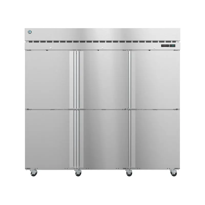 Hoshizaki R3A-Hs 82.5-Inch Three-Section Reach-In Refrigerator – Half-Solid Doors, 79.03 Cu. Ft. 1