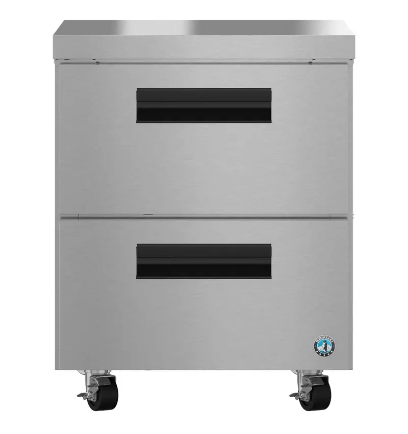 Hoshizaki Ur27B-D2 Undercounter Refrigerator – 27" Wide, Two-Drawer, 115V 1