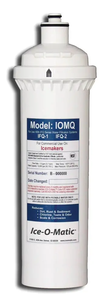 Ice-O-Matic Iomq Compatible Water Filter Replacement Cartridge 1