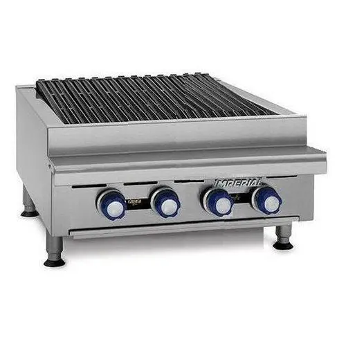 Imperial Radiant Gas Charbroiler – 24" Four-Burner Countertop Unit (Irb-24) 1