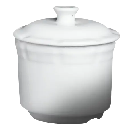 Imperial White Lidded Soup Tureen – 4", 9 Oz, 24-Count 1