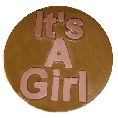 It'S A Girl Chocolate Sandwich Cookie Mold (Round, #90-16117) 1