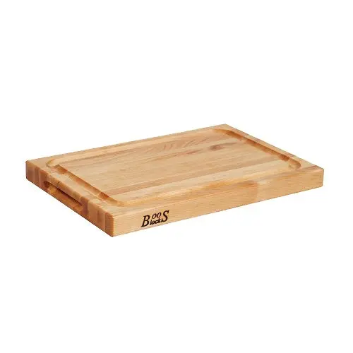 John Boos Bbqbd Professional Grooved Butcher Block Cutting Board – 18" X 12" X 1.5" 1