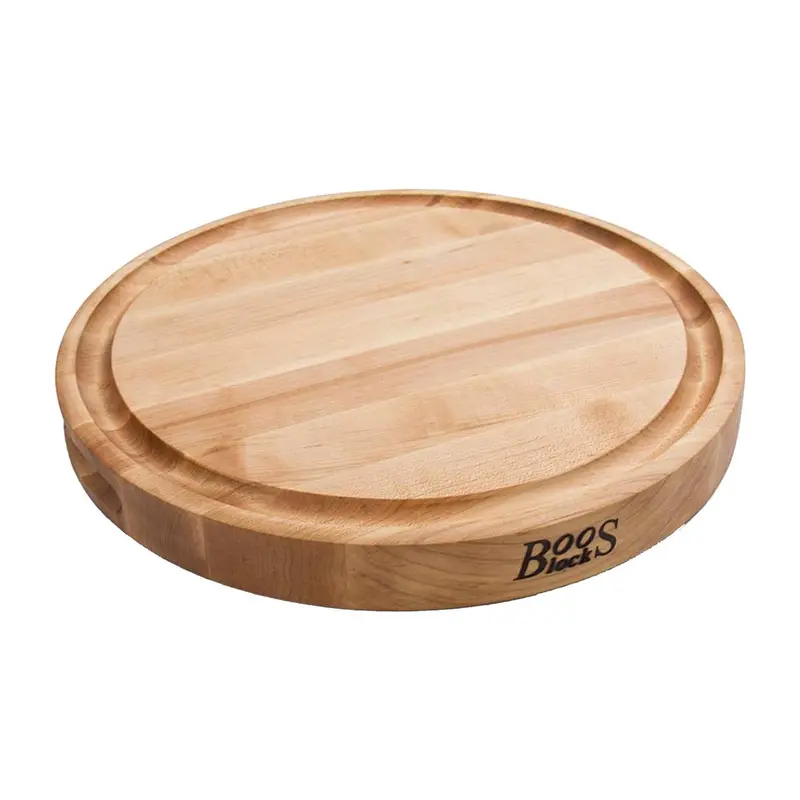 John Boos Cb1051-1M1515175 Maple Round Chopping Block With Juice Groove – 15" 1