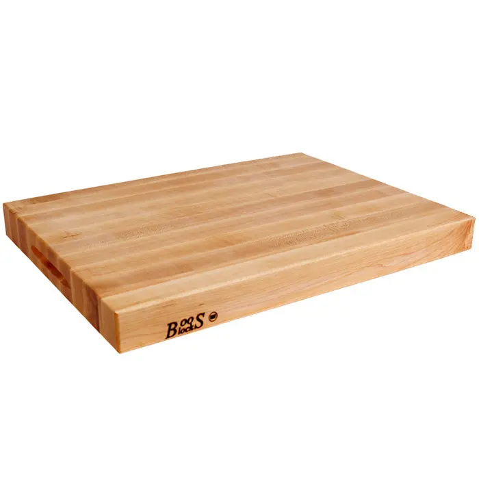John Boos Ra03-2 Hard Rock Maple Chef’S Cutting Board — 18" X 24" X 2.25", Ergonomic Hand Grips 1
