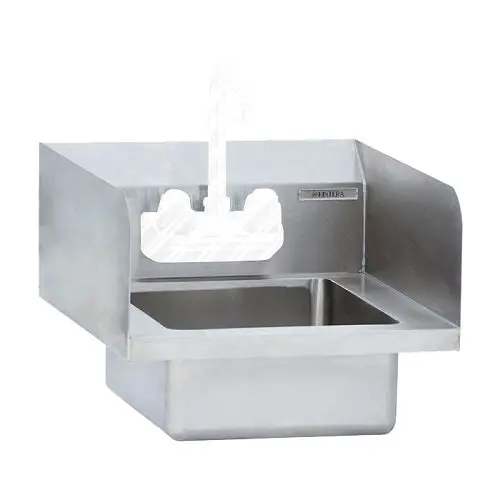 Kintera Khs1210Sp Wall-Mounted Hand Washing Sink With Integrated Side And Back Splash 1