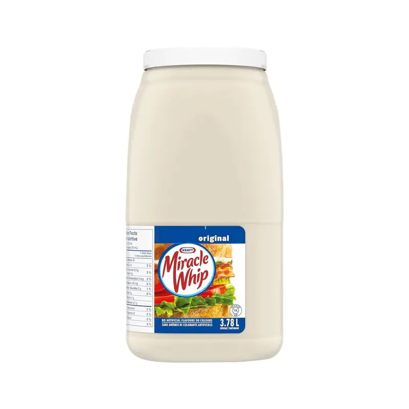 Kraft Miracle Whip Original – 3.78 L Lighter Mayonnaise Alternative 1