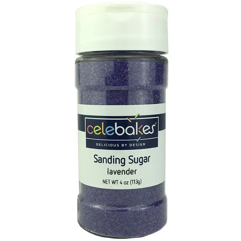 Lavender-Coloured Sanding Sugar – 4 Oz 1
