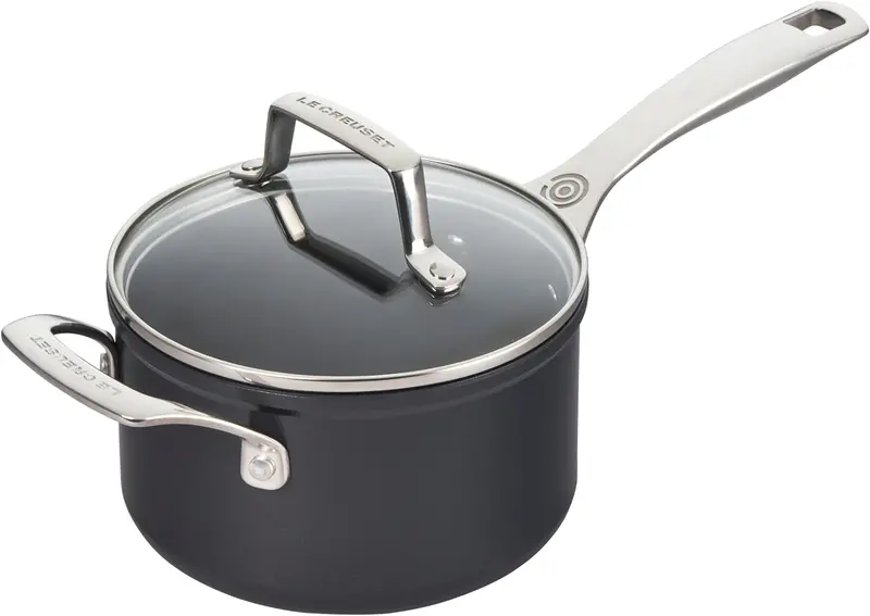 Le Creuset 2-Quart Ceramic Non-Stick Saucepan With Tempered Glass Lid 1