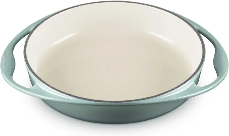 Le Creuset 2-Quart Heritage Enameled Cast Iron Tarte Tatin Dish – Sea Salt 1