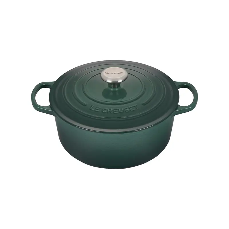 Le Creuset 5.5-Quart Artichaut Signature Round Dutch Oven With Stainless Knob – Custom Engraving Available 1