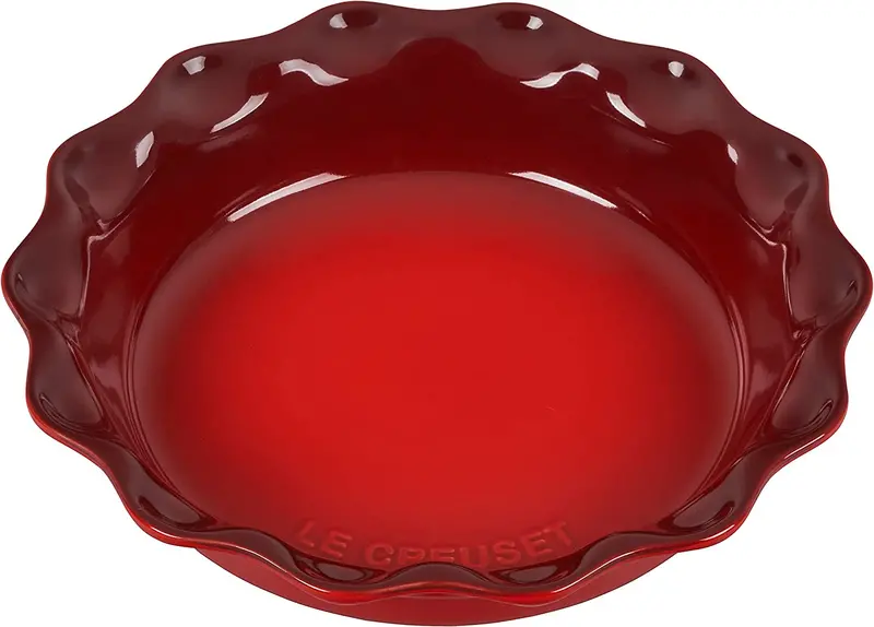 Le Creuset 9-Inch Heritage Ceramic Pie Dish In Cerise Red 1