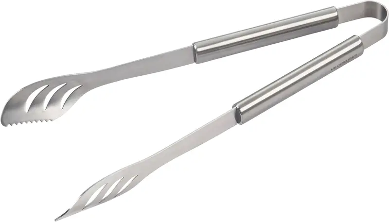 Le Creuset Alpine Outdoor 17.5-Inch Stainless Steel Tongs – Heavy-Duty Bbq Grip 1