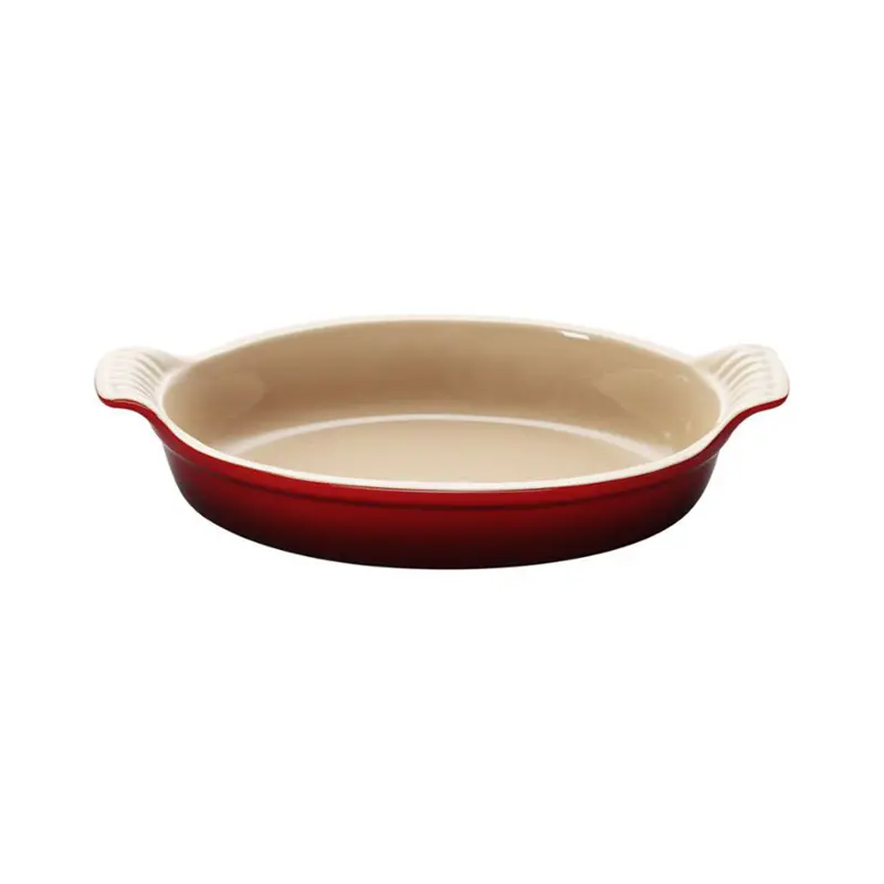 Le Creuset Cerise Heritage Au Gratin Dish – 1.7-Quart, 11.25" 1