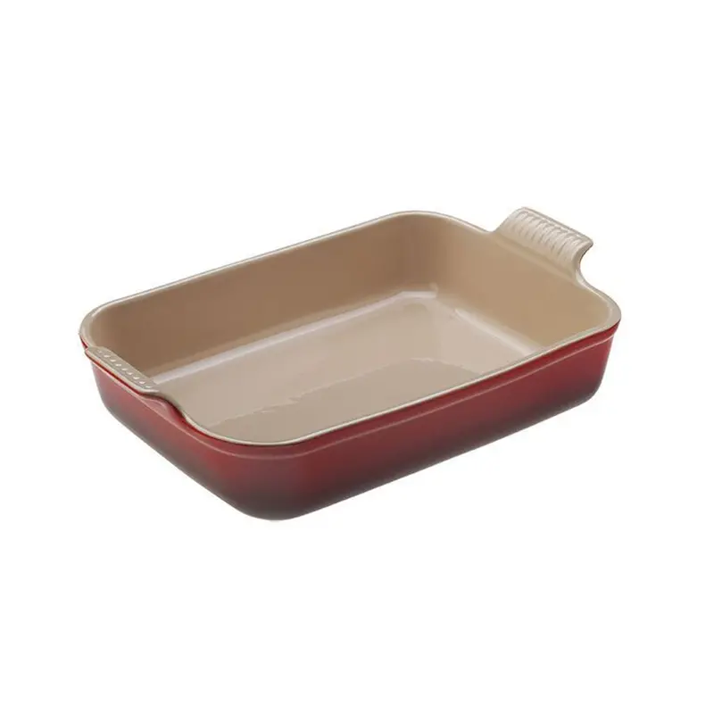 Le Creuset Cerise Heritage Rectangular Dish – 4-Quart, 12" X 9" 1