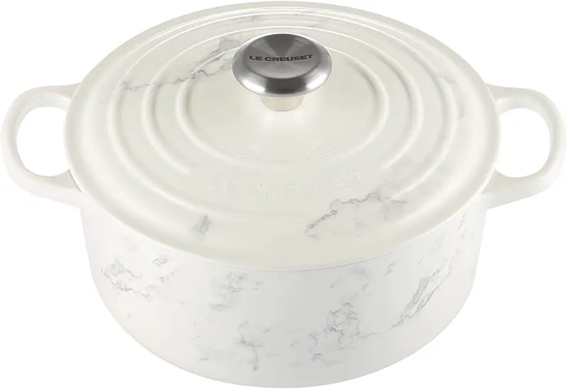 Le Creuset Marble 4.5-Quart Round Dutch Oven – Engraving Optional 1