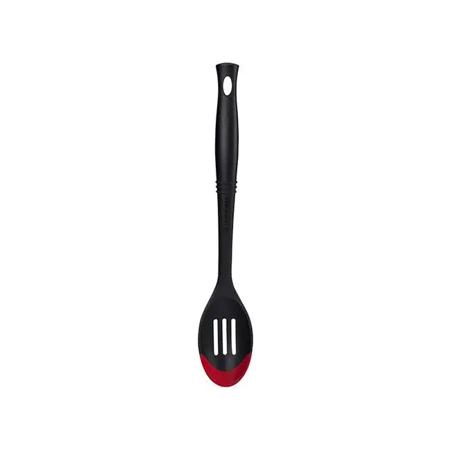 Le Creuset Revolution Bi-Material Slotted Spoon – 13.5" Long, Cerise 1