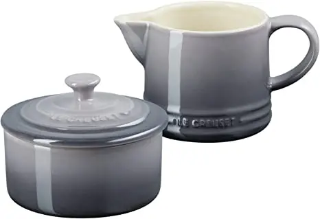 Le Creuset Signature Cream And Sugar Canister Set – Oyster Glaze 1