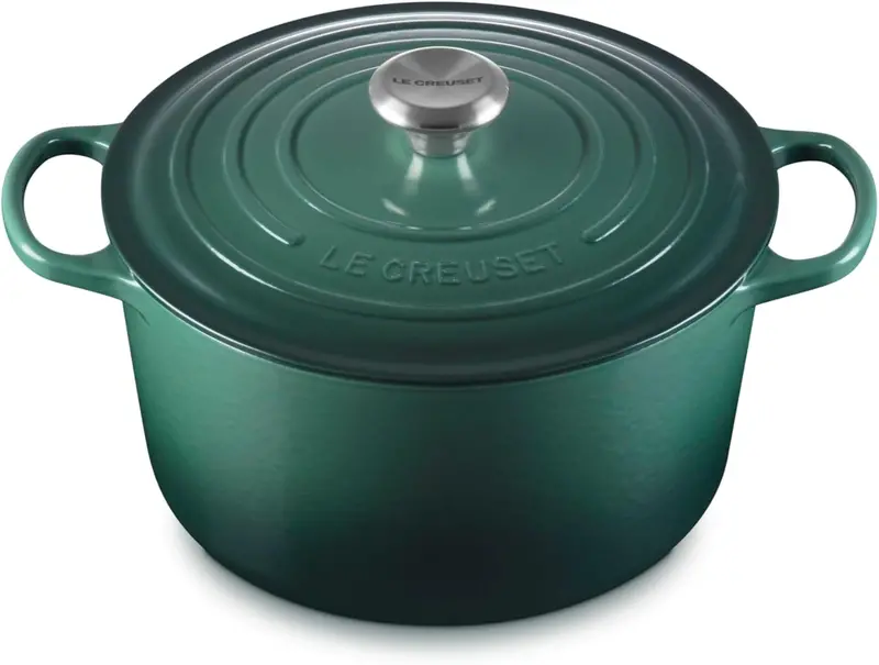 Le Creuset Signature Deep Round Dutch Oven – 6.5 Qt Artichaut Green Enamel 1