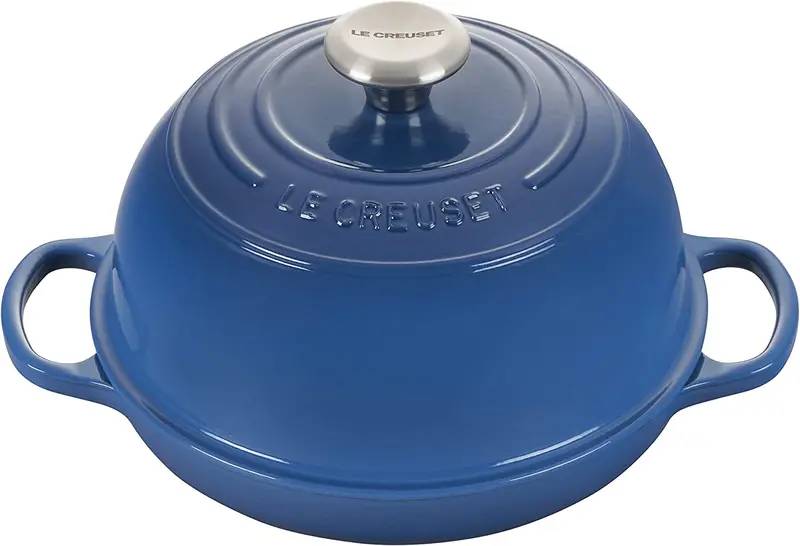 Le Creuset Signature Enameled Cast Iron Bread Oven – 9.5-Inch, 1.75-Quart, Marseille Blue 1