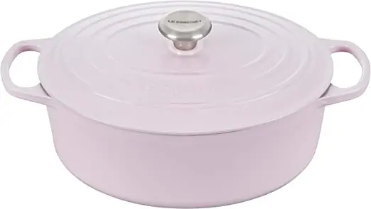 Le Creuset Signature Oval Dutch Oven – 6.75-Quart Enameled Cast Iron With Stainless Knob (Shallot) 1