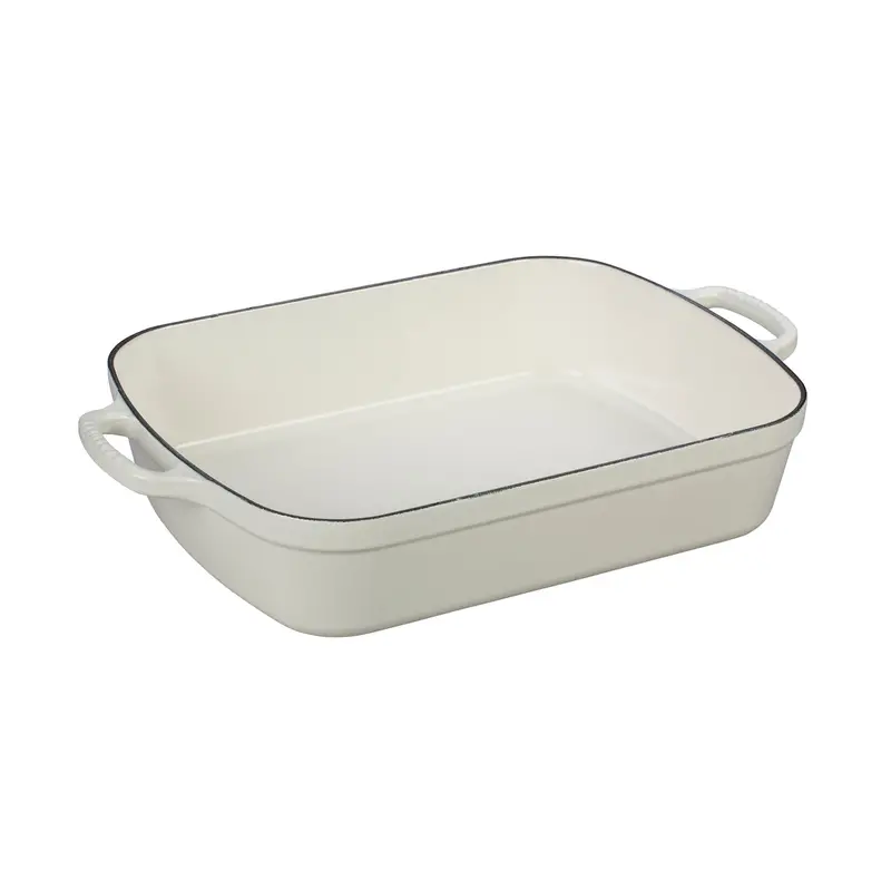Le Creuset Signature Rectangular Roaster – 10" X 15.75", 5.25-Quart, White Enamel 1